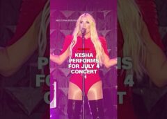 Kesha performs for July 4 concert