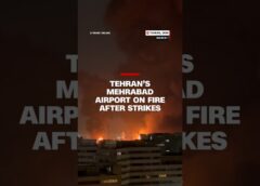 Tehran’s Mehrabad Airport on fire after strikes
