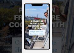 People in France are cooking with the sun during the heatwave