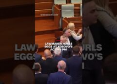 Lawmaker hurls eggs at Kosovo’s acting PM